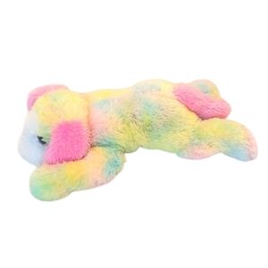 Ty Classic Yodels Plush Dog Large Tie Dye Pastel Rainbow Puppy Floppy Ears